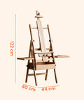 avilia cavalletto da pittore in faggio 122x44x40 cm con altezza regolabile ean 8052879010071