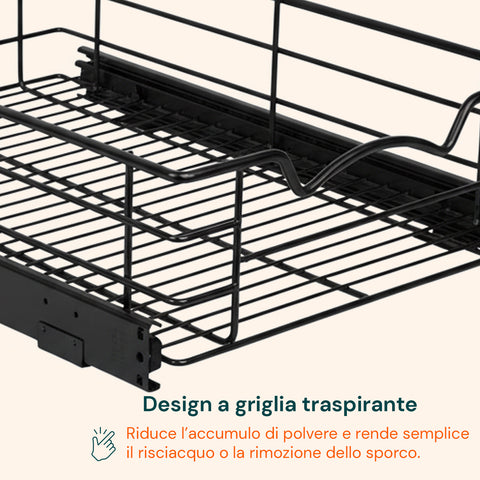 avilia home cestello estraibile cucina per dispensa e sottolavello in metallo ean 8052879011085