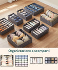 avilia home divisori cassetti set 8 organizer pieghevoli per armadio e como ean 8052879011108