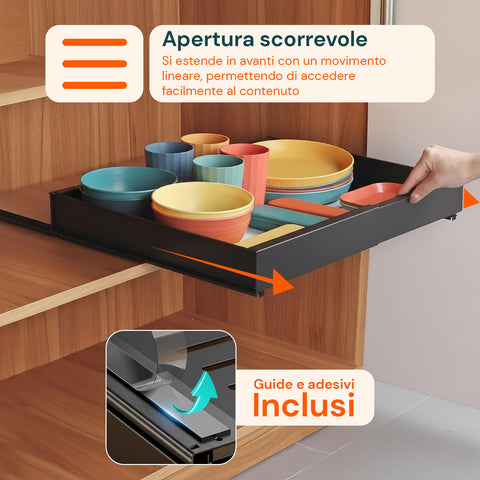avilia home organizer estensibile per cassetti e dispensa vassoio regolabile multiuso ean 8052879011818