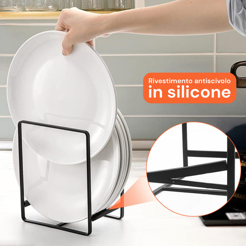 avilia home scolapiatti verticali salvaspazio set 4 pezzi in metallo 2 misure salvaspazio ean 8052879010972