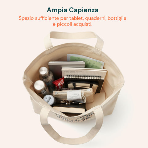 avilia home tote bag riutilizzabile 35x40 cm in cotone e poliestere ean 8052879012242