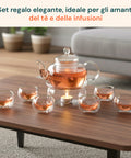 avilia servizio da te in vetro borosilicato con infusore e candela riscaldant ean 8052879010293