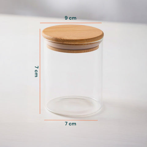 avilia set 15 barattoli in vetro per candele da 170 ml con coperchio in bambu ean 8056819053593