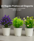 garden friend set 3 piante finte da interno con vasi moderni per casa o ufficio ean 8023755068431