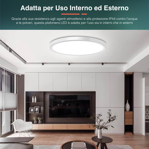 Plafoniera LED dimmerabile, plafoniera LED 24W 2800LM con telecomando Plafoniera LED dimmerabile, plafoniera LED 24W 2800LM con telecomando