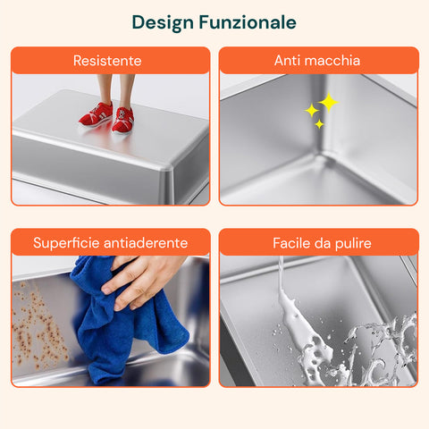 puppy lovers kit lettiera acciaio per gatti completo di coperchio paletta e sacchetto p ean 8054806950238