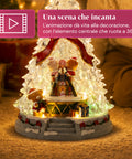 saint joy albero di natale luminoso joytree con musica e animazione 360 luci led scena con orsetti e schiaccianoci doppia alimentazione usb 325 cm ean 8050043127648