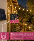 saint joy catena luminosa da esterno solare 15 m con 24 lampadine led g40 ean 8050043128577