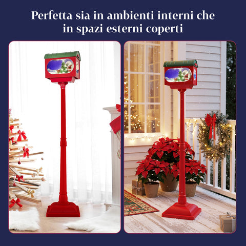 saint joy decorazione natalizia lampione flash 160 cm con led e musica per interno ed esterno ean 8388780246712