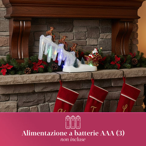 saint joy giostra natalizia con luci led musica e movimento l29xp6xh29cm ean 8053482251882