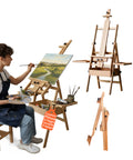 avilia cavalletto da pittore in faggio 122x44x40 cm con altezza regolabile ean 8052879010071