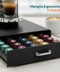 avilia home organizer capsule caffe 1 cassetto nero elegante capienza 50 capsule ean 8052879011023