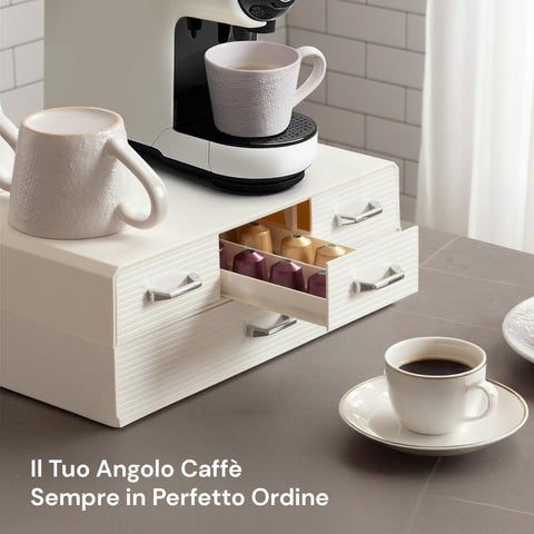 avilia home organizer per cialde e capsule caffe 4 cassetti design salvaspazio ean 8052879010583