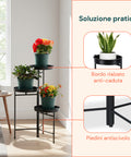avilia home portavasi in ferro a 3 ripiani 20 cm supporto piante da interno ean 8056819053227