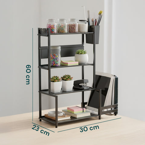 avilia scaffale da cucina 3 livelli in ferro con porta utensili e supporto tagliere ean 8056819053531