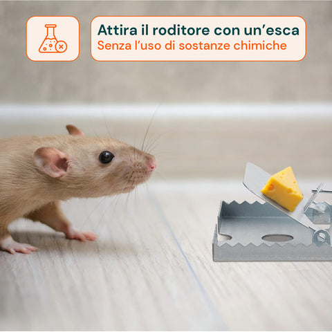 pestshield set 2 trappole per topi in metallo ean 5050375050389