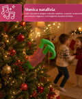 saint joy babbo natale incastrato nellalbero con gambe animate e musica ean 8050043128041