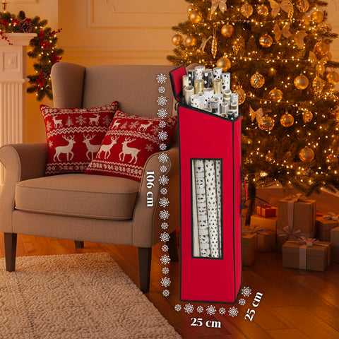 saint joy borsa porta carta regalo con zip e finestra trasparente in tessuto oxford ean 8050043127532