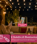 saint joy catena luminosa da esterno solare 15 m con 24 lampadine led g40 ean 8050043128577