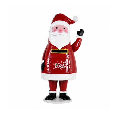 saint joy dear santa statua babbo natale porta lettere in metallo sportello ad apertura manuale altezza 545 cm dimensioni 28x19x545 cm ean 8050043127785