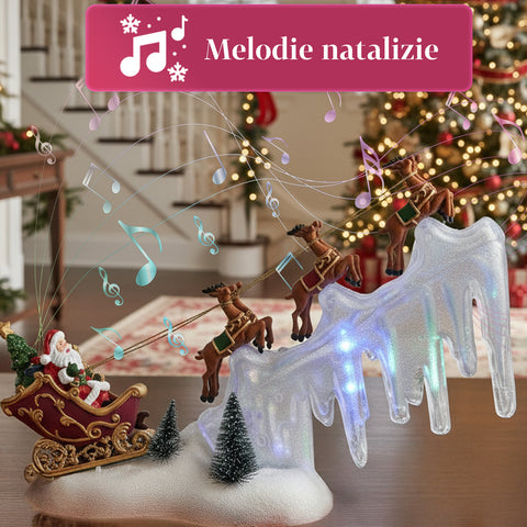 saint joy giostra natalizia con luci led musica e movimento l29xp6xh29cm ean 8053482251882