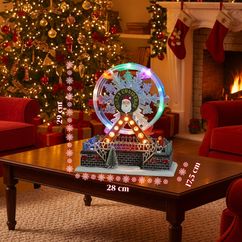 saint joy ruota panoramica natalizia joywheel con luci led movimento e musica ean 8050043127433