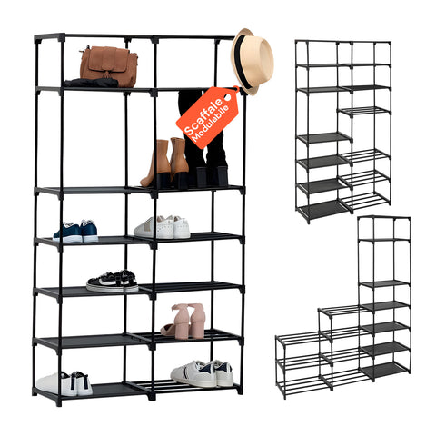 avilia home scaffale modulare con 14 ripiani struttura solida in metallo e tnt salvaspazio ean 8056819052893