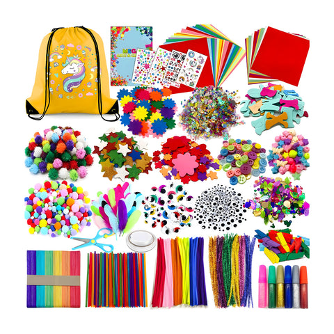avilia kit creativo bambini 4 12 anni con zaino unicorno e 100 pezzi ean 8056819053623