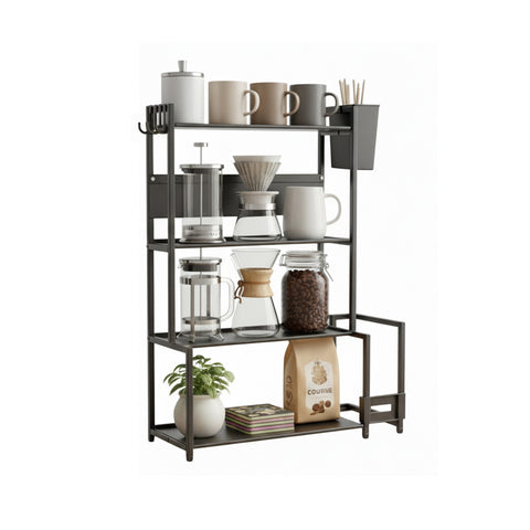 avilia scaffale da cucina 3 livelli in ferro con porta utensili e supporto tagliere ean 8056819053531