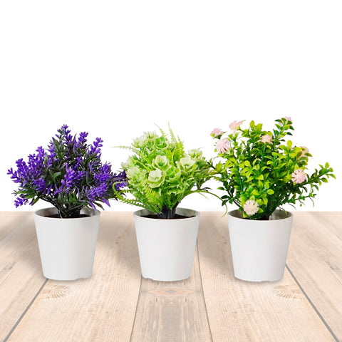garden friend set 3 piante finte da interno con vasi moderni per casa o ufficio ean 8023755068431