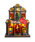 saint joy casa di babbo natale animata luci led musica e movimento ean 8050043127365
