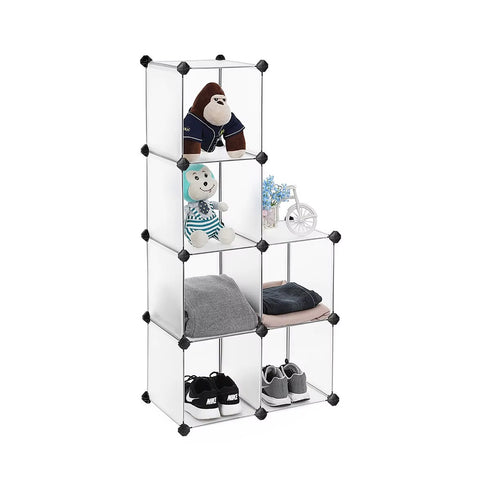 Libreria a Cubi Componibili 6 Ripiani Resistente ed Elegante