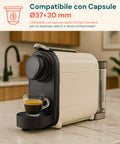 Macchina da caffè DCG compatibile con capsule Ø37×30 mm rigide formato standard per un espresso veloce e senza compromessi, cucina moderna