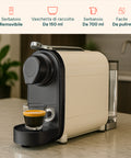 Macchina da caffè DCG con serbatoio removibile da 150ml, vaschetta di raccolta da 700ml e facile da pulire, espresso perfetto