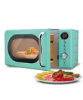 Microonde Staylux 17 Litri Verde Retrò con display digitale e piatto girevole, ideale per riscaldare piatti pronti con 700W di potenza e design vintage