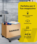 Confronto bilancia Daimann con display a 3 zone, tastierino numerico e design pieghevole vs bilancia tradizionale senza display