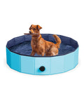 Piscina pieghevole per cani azzurra - Divertimento infinito in acqua per animali domestici estate 