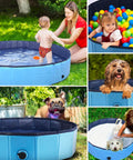 Piscina multifunzione 120x30cm per bambini cani e gatti - Divertimento acquatico sicuro per tutta la famiglia