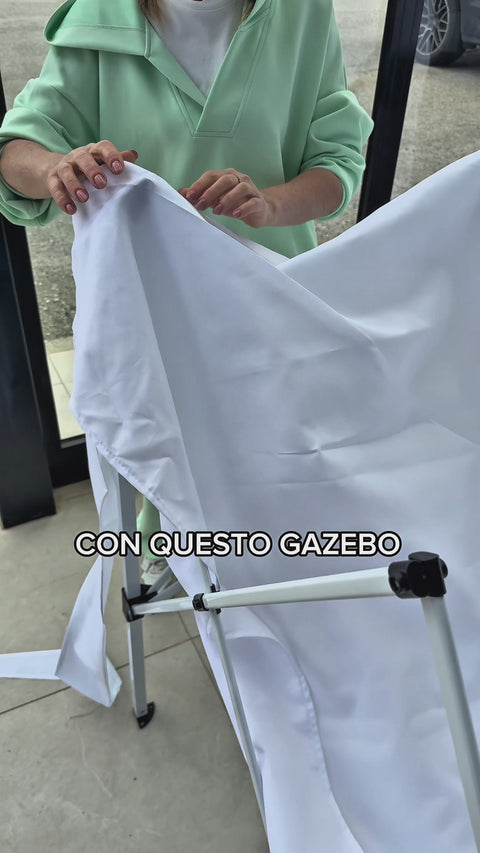 Gazebo da Giardino 3x3 Pop-up in Acciaio - Telo Impermeabile e Anti UV