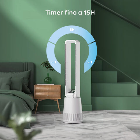 HURRICANE - Raffrescatore Senza Pale 100W Con HURRICANE - Raffrescatore Senza Pale 100W Con