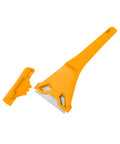 Raschietto per vetri in ABS con lama SK5 61x19mm e custodia protettiva arancione, strumento compatto e resistente