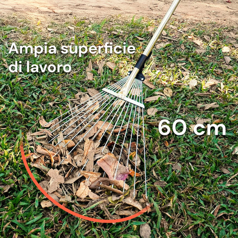 Rastrello Retrattile In Acciaio Carbonio