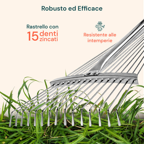 Rastrello Retrattile In Acciaio Carbonio