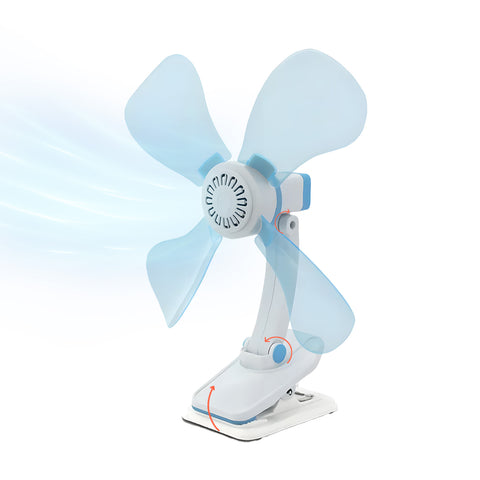 Ventilatore Portatile 9w Silenzioso a Clip Regolabile per Scrivania, Casa e Letto
