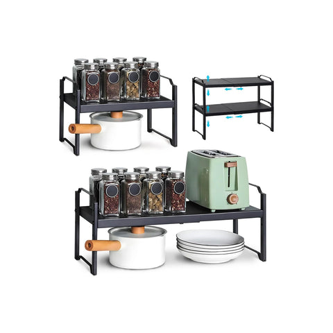 Scaffale Regolabile Estensibile per Organizzare Spazi Stretti in ogni Ambiente