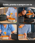 Scaldavivande elettrico versatile per ogni situazione: ufficio, auto, medico, casa - pasto caldo sempre disponibile ovunque