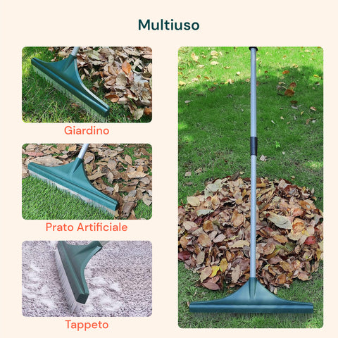 Scopa Per Prato Sintetico Con Manico Telescopico