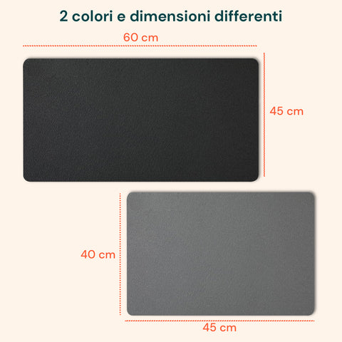 Scolapiatti in Poliestere e Spugna – Set 2 Tappetini Assorbenti per Casa e Cucina