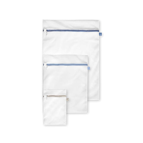 Set Sacchetti per Lavaggio Biancheria 3 Misure S, M, L in Nylon per Lavatrice e Asciugatrice Riutilizzabili Ean-8412955300135